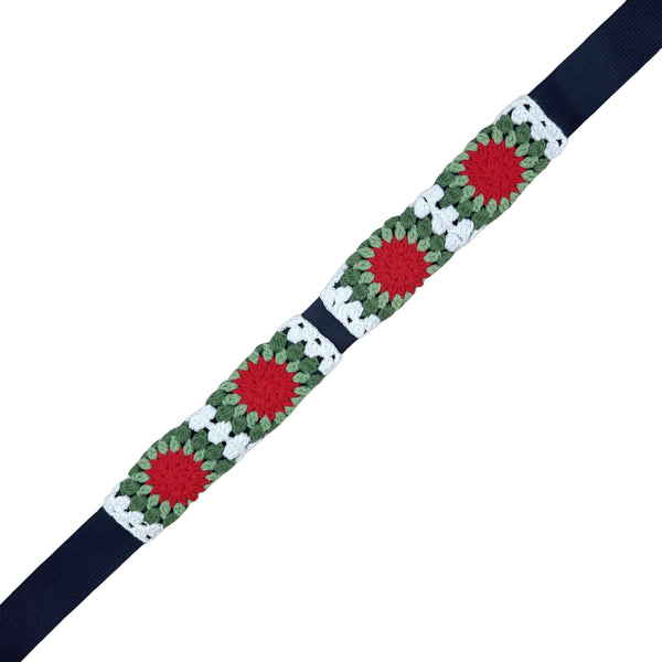 Handmade Crochet Christmas color Steering Wheel Cover for Women Girl, Cute Flower Seat Belt Cover, Car Interior Accessories Decorations,new car gift