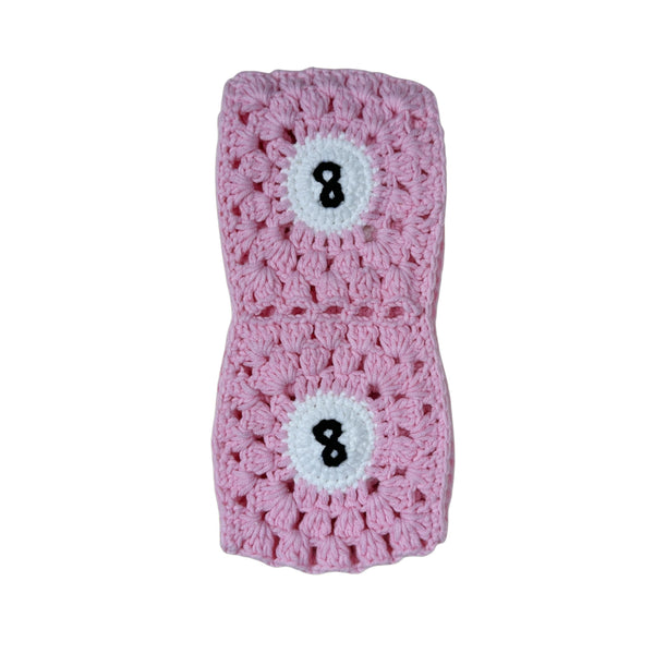 Handmade Crochet  Pink 8 Ball Steering Wheel Covers Universal 14-15 inch for Women and Men,New Car Gift,Handmade Gift