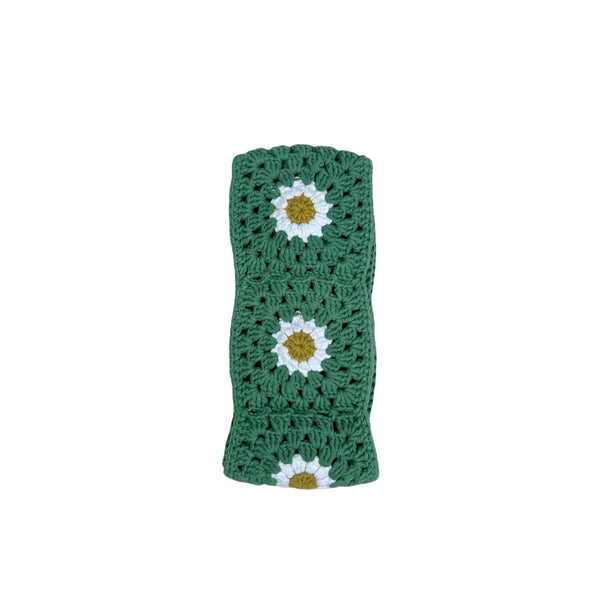 Handmade Crochet light Green Daisy Steering Wheel Covers Universal 14-15 inch for Women and Men