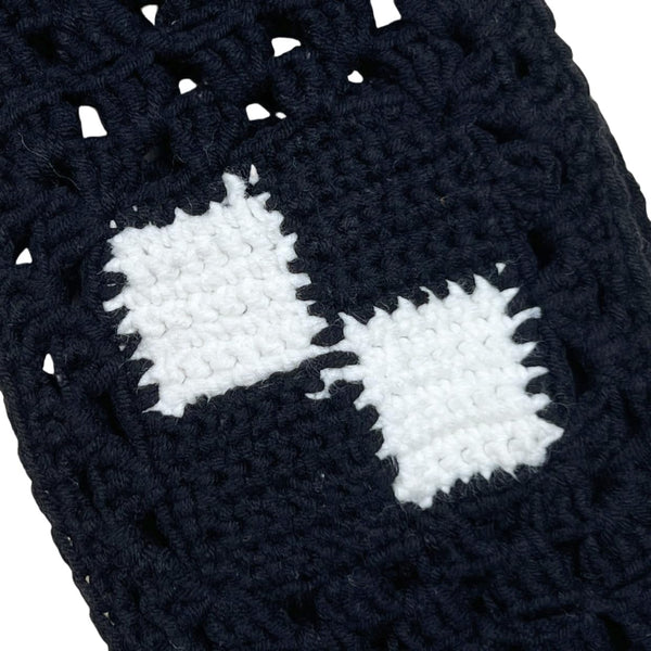 Handmade Crochet CheckBoard Steering Wheel Covers Universal 14-15 inch for Women and Men