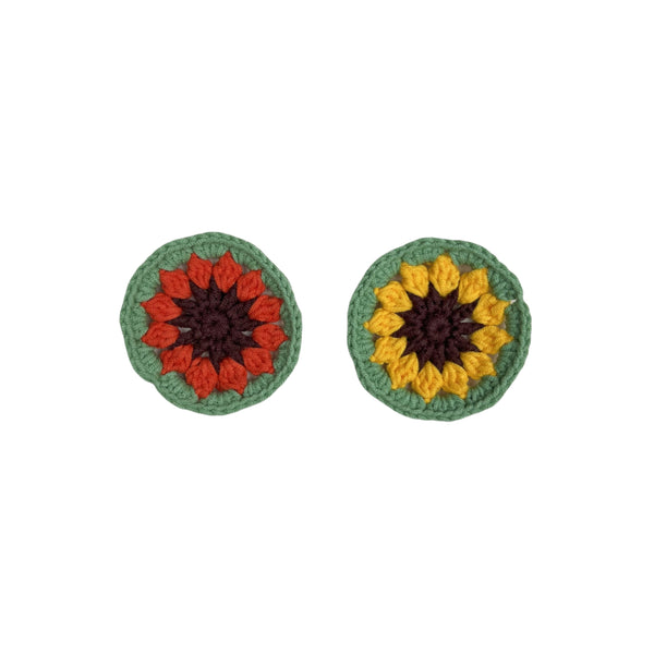 Handmade Crochet  Vintage Multicolor Sunflower Steering Wheel Covers Universal 14-15 inch for Women and Men,New Car Gift,Handmade Gift,Gift for her