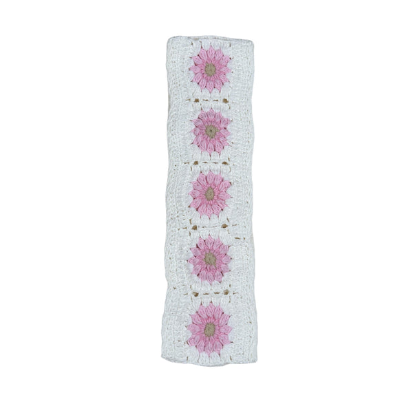 Handmade Crochet  Pink daisy flower Steering Wheel Covers Universal 14-15 inch for Women and Men,New Car Gift,Handmade Gift,Gift for her