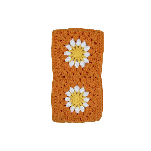 Handmade Crochet  Orange Daisy Steering Wheel Covers Universal 14-15 inch for Women and Men,New Car Gift,Handmade Gift,Gift for her