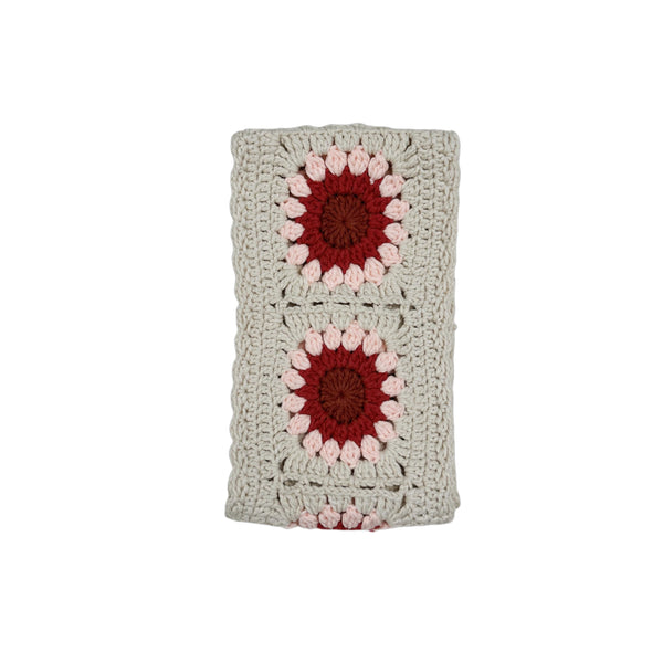 Handmade Crochet  Vintage Red flower Steering Wheel Covers Universal 14-15 inch for Women and Men,New Car Gift,Handmade Gift,Gift for her