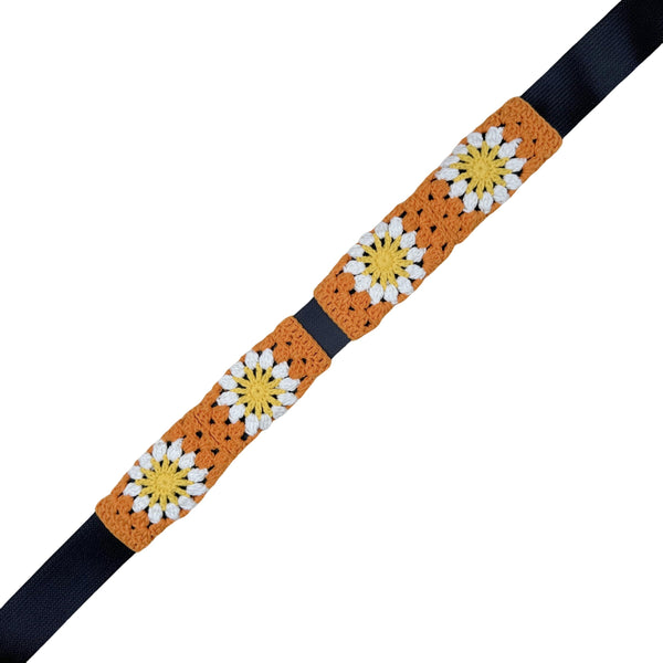 Handmade Crochet  Orange Daisy Steering Wheel Covers Universal 14-15 inch for Women and Men,New Car Gift,Handmade Gift,Gift for her