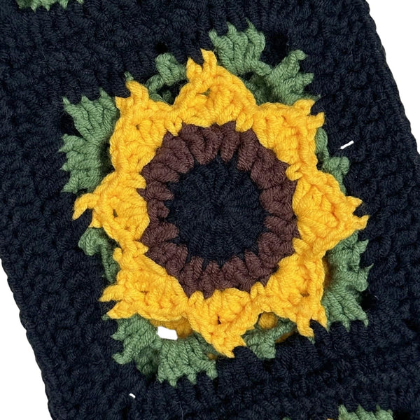 Handmade Crochet  Vintage green Sunflower Steering Wheel Covers Universal 14-15 inch for Women and Men,New Car Gift,Handmade Gift