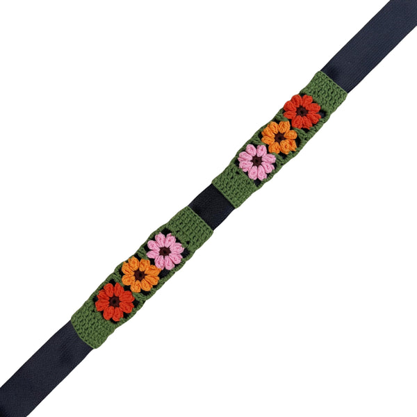 Handmade Crochet Muticolor flower Steering Wheel Cover for Women Girl, Cute Flower Seat Belt Cover, Car Interior Accessories Decorations,new car gift