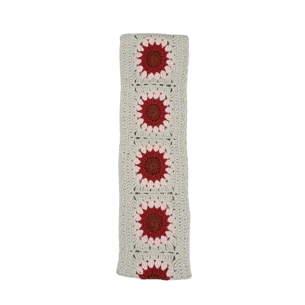 Handmade Crochet  Vintage Red flower Steering Wheel Covers Universal 14-15 inch for Women and Men,New Car Gift,Handmade Gift,Gift for her