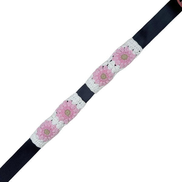 Handmade Crochet  Pink daisy flower Steering Wheel Covers Universal 14-15 inch for Women and Men,New Car Gift,Handmade Gift,Gift for her