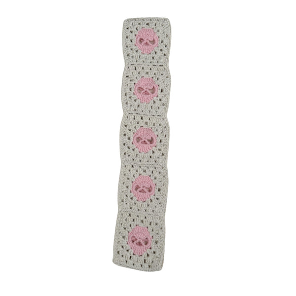Handmade Crochet  Pink Skull Steering Wheel Covers Universal 14-15 inch for Women and Men,New Car Gift,Handmade Gift