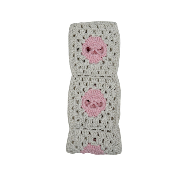 Handmade Crochet  Pink Skull Steering Wheel Covers Universal 14-15 inch for Women and Men,New Car Gift,Handmade Gift