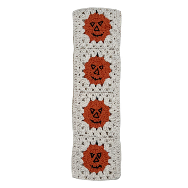 Handmade Crochet pumpkin Steering Wheel Covers Universal 14-15 inch for Women and Men