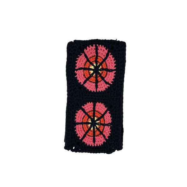 Handmade Crochet Spider web Steering Wheel Cover for Women Girl, Cute Colorful Flower Seat Belt Cover, Car Interior Accessories Decorations.