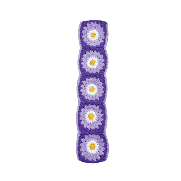 Handmade Crochet  Purple Daisy Granny Square Car Steering Wheel Covers Universal 14-15 inch for Women and Men