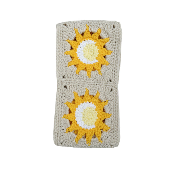 Handmade Crochet  Vintage Sun And Moon Steering Wheel Covers Universal 14-15 inch for Women and Men,New Car Gift,Handmade Gift,Gift for her