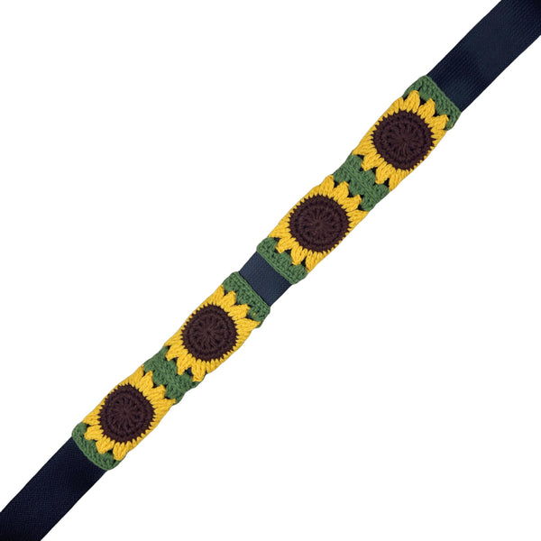 Handmade Crochet Green sunflower Steering Wheel Cover for Women Girl, Cute Flower Seat Belt Cover, Car Interior Accessories Decorations,new car gift