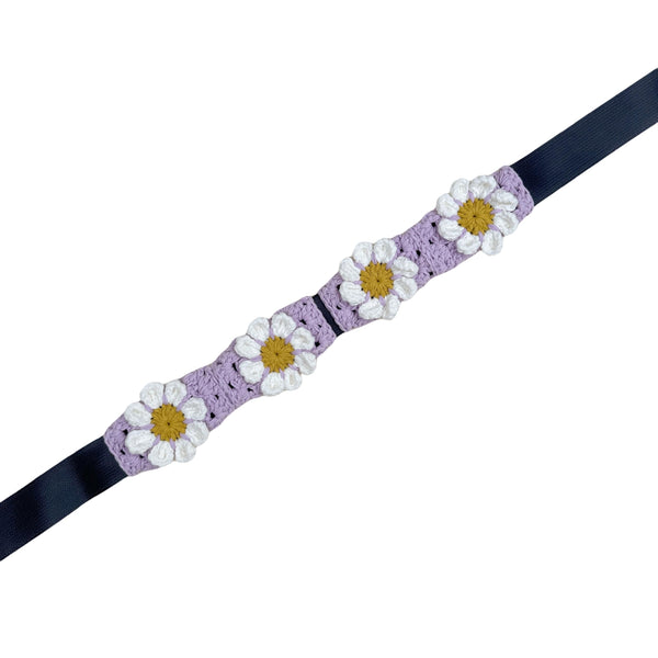 Handmade Crochet  Purple cute Daisy Steering Wheel Covers Universal 14-15 inch for Women and Men,New Car Gift,Handmade Gift,Gift for her