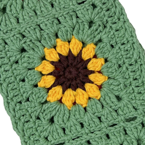 Handmade Crochet  Vintage Multicolor Sunflower Steering Wheel Covers Universal 14-15 inch for Women and Men,New Car Gift,Handmade Gift,Gift for her