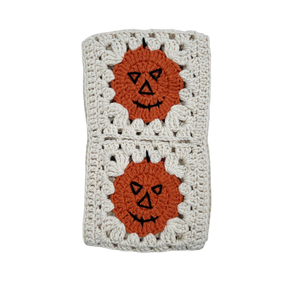 Handmade Crochet pumpkin Steering Wheel Covers Universal 14-15 inch for Women and Men