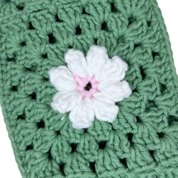 Handmade Crochet Cute Pink Daisy Steering Wheel Covers Universal 14-15 inch for Women and Men