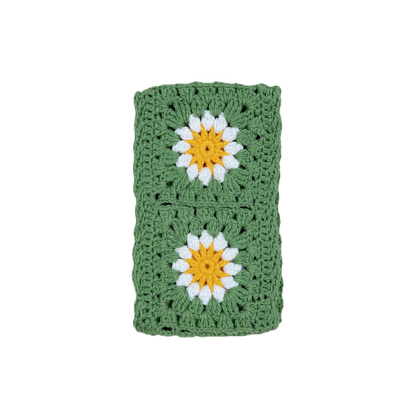 Handmade Crochet  Green daisy flower Steering Wheel Covers Universal 14-15 inch for Women and Men,New Car Gift,Handmade Gift,Gift for her