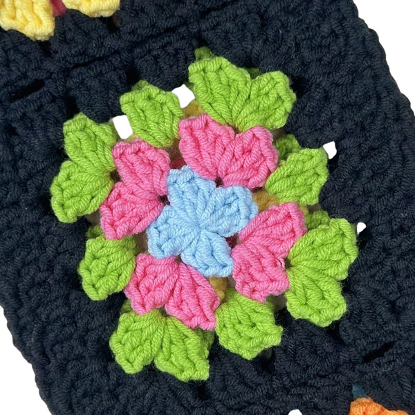 Handmade Crochet  Vintage Multicolor flower Steering Wheel Covers Universal 14-15 inch for Women and Men,New Car Gift,Handmade Gift