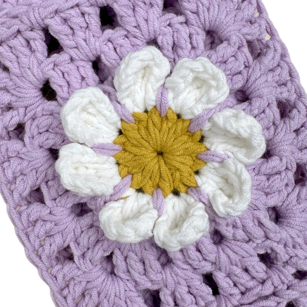 Handmade Crochet  Purple cute Daisy Steering Wheel Covers Universal 14-15 inch for Women and Men,New Car Gift,Handmade Gift,Gift for her