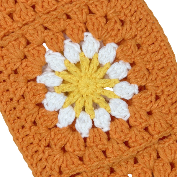 Handmade Crochet  Orange Daisy Steering Wheel Covers Universal 14-15 inch for Women and Men,New Car Gift,Handmade Gift,Gift for her