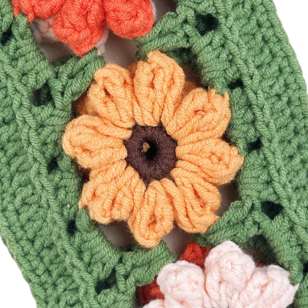 Handmade Crochet Muticolor flower Steering Wheel Cover for Women Girl, Cute Flower Seat Belt Cover, Car Interior Accessories Decorations,new car gift