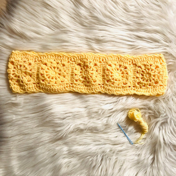 Steering Wheel Cover for women, Crochet Light Yellow flower seat belt Cover, Car Accessories decorations