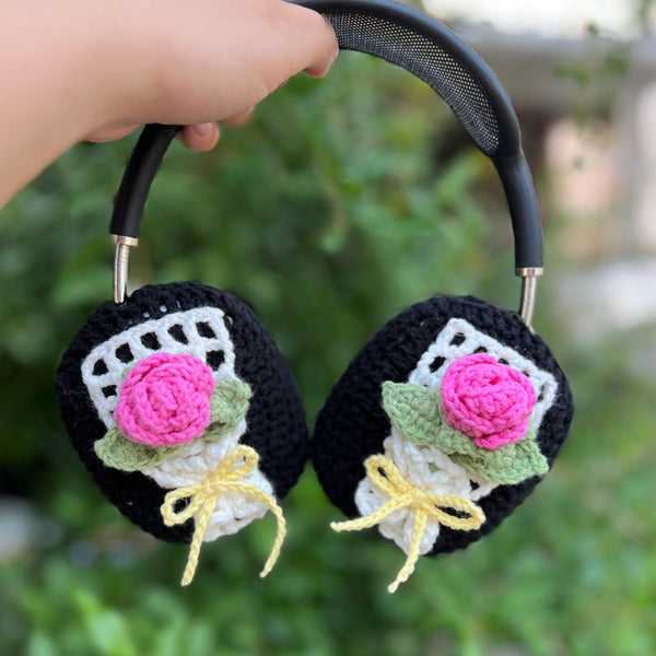 crochet handmade airpod max cover,bose headphone cover,sony xm5 accessories,sony xm4 cover,headphone accessories,Music Lovers,Handmade Gifts