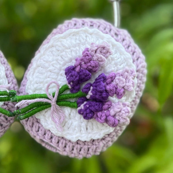 Crochet Lavender Headphone Cover,crochet airpod max cover,sony xm4,sony xm5,sony xm6,Music Lovers,Handmade Gifts,any headphone model