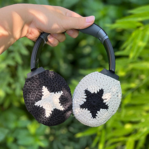 skullcandy crusher crochet headphone cover,bose headphone cover,sony xm5 accessories,sony xm4 cover,sony xm6,Music Lovers,Handmade Gifts