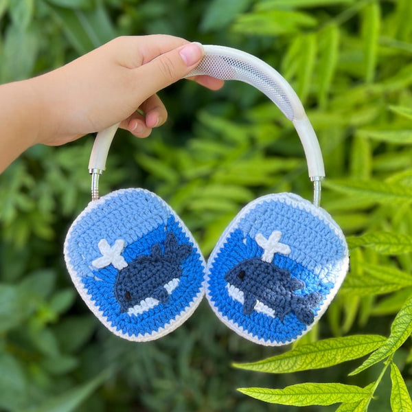 crochet whale granny square handmade airpod max covers,bose headphone cover,sony xm5 accessories,sony xm4 cover,sony xm6,Handmade Gifts