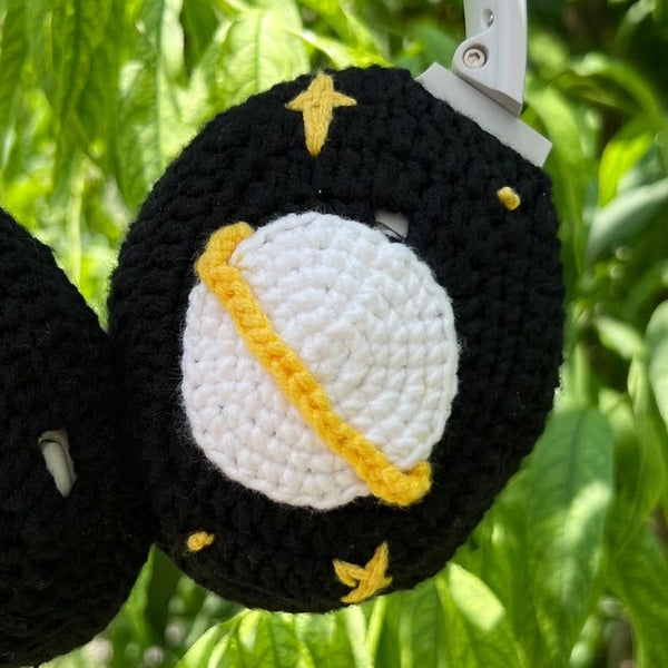 Bose qc 45 cover crochet solar system crochet,bose headphone cover,sony xm5 accessories,sony xm4 cover,sony xm6,Music Lovers,Handmade Gifts