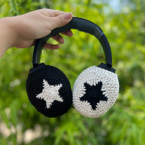 skullcandy crusher crochet headphone cover,bose headphone cover,sony xm5 accessories,sony xm4 cover,sony xm6,Music Lovers,Handmade Gifts