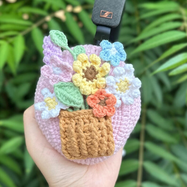 Sunflower bouquet sennheiser momentum4 covers,crochet handmade airpod max cover,bose headphone cover,sony xm5 accessories,sony xm4 cover