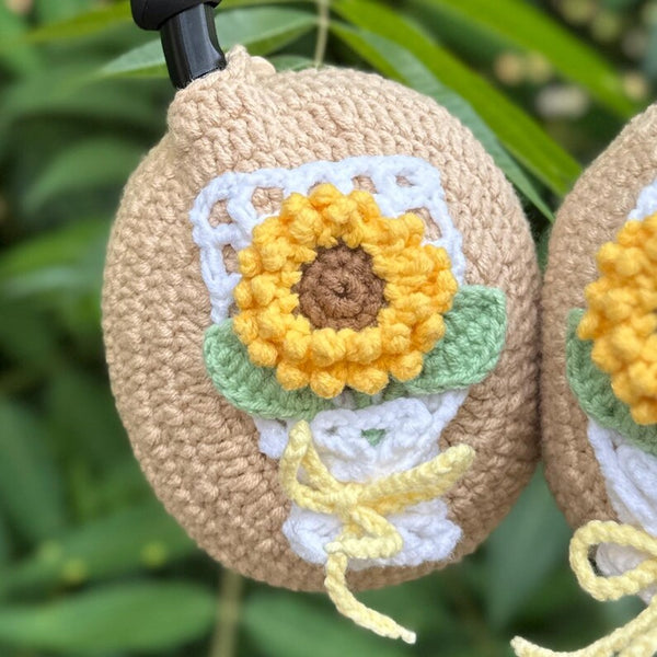 Sunflower bouquet sony xm5 accessories,crochet handmade airpod max cover,bose headphone cover,sony xm4 cover,headphone cover,Music Lovers