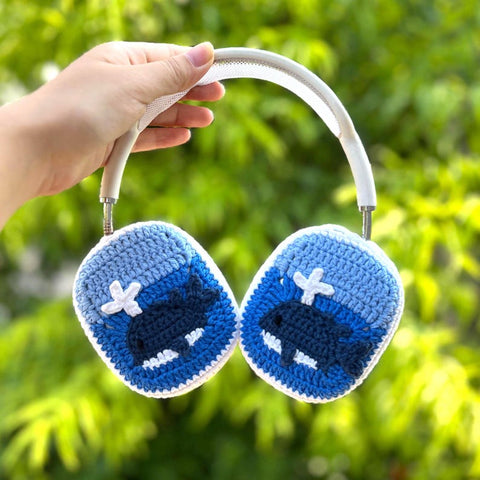 crochet whale granny square handmade airpod max covers,bose headphone cover,sony xm5 accessories,sony xm4 cover,sony xm6,Handmade Gifts