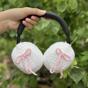 crochet handmade airpod max cover,bose headphone cover,sony xm6,sony xm5 accessories,sony xm4 cover,headphone accessories,Music Lovers.