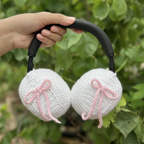 crochet handmade airpod max cover,bose headphone cover,sony xm6,sony xm5 accessories,sony xm4 cover,headphone accessories,Music Lovers.