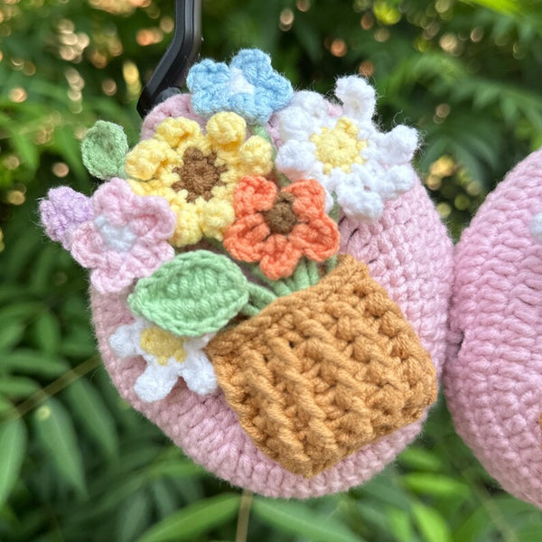 Sunflower bouquet sennheiser momentum4 covers,crochet handmade airpod max cover,bose headphone cover,sony xm5 accessories,sony xm4 cover