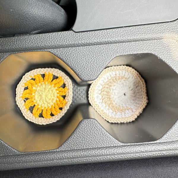 Sun and Moon car steering wheel cover,Sun and moon design,Steering wheel cover,Seat belt Cover,Car Accessories,New car gift