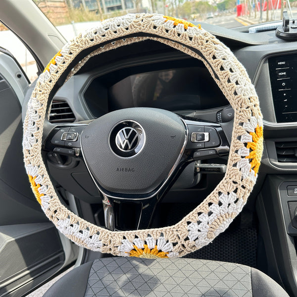 Sun and Moon car steering wheel cover,Sun and moon design,Steering wheel cover,Seat belt Cover,Car Accessories,New car gift