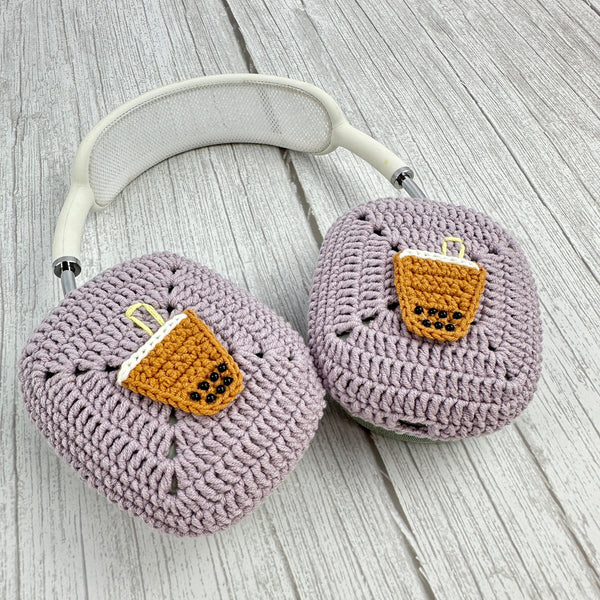 Crochet Milk Crochet Airpods Max Case Headphones Cover Cute AirPod Max Case Handmade Gift, Gift for Her