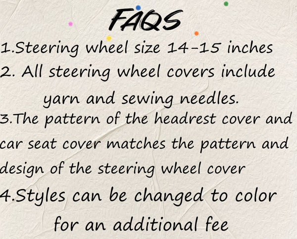 Sunflower Car Steering Wheel Cover,Crochet Steering Wheel Cover,Flower seat belt Cover,Cute Steering Wheel Cover,Car Accessories